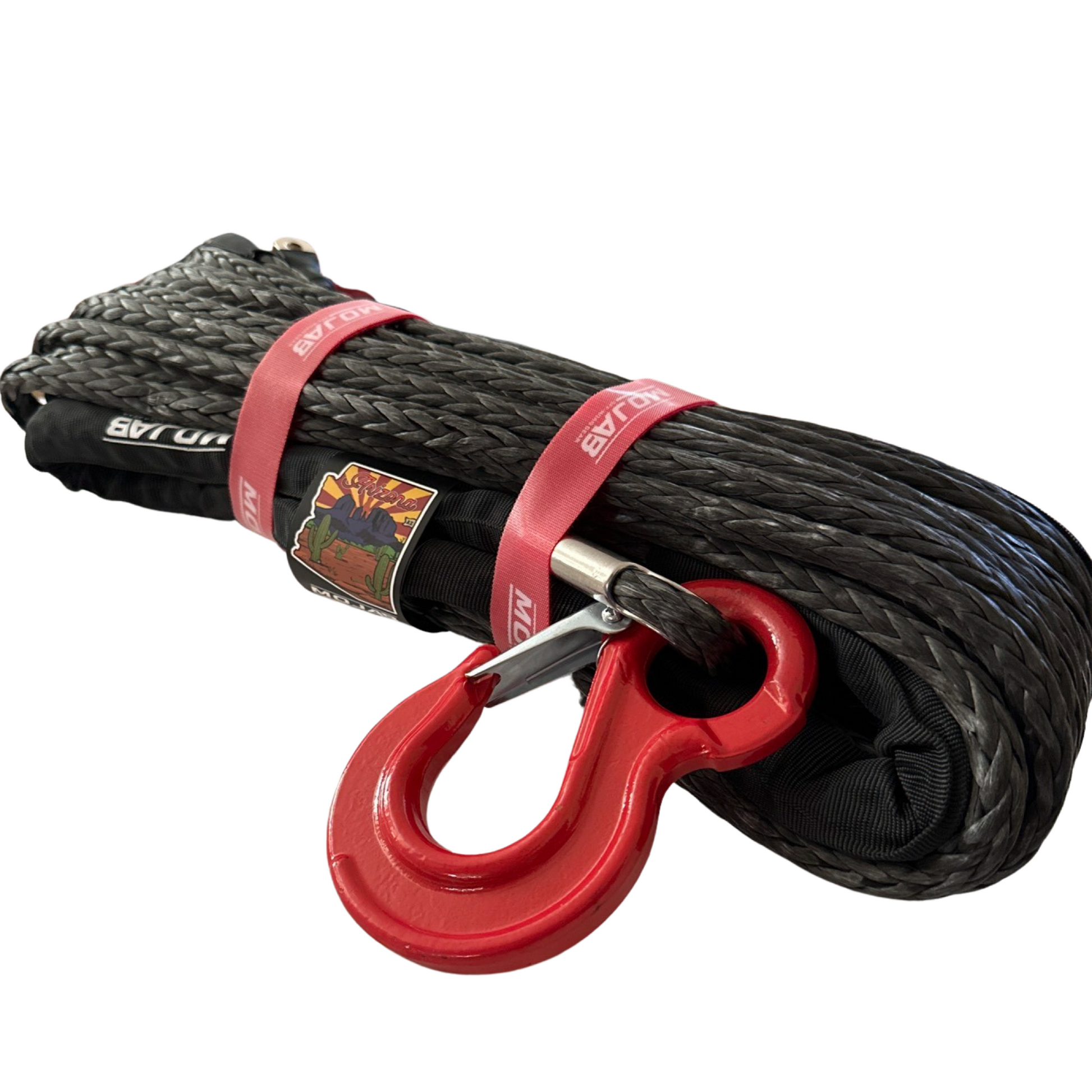 1/2'' x 78' Synthetic Winch Rope with forged winch hook – MOJAB OFFROAD